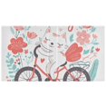 thumbnail image 2 of Cat Flowers Bike 3 Ring Binders 1.5 inch Hardcover File Folders with Interior Pockets A4 Size Organizer for School Office Hospital Set of 2, 2 of 8