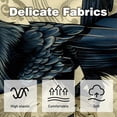 thumbnail image 3 of Crow Velvet Throw Pillow Covers Set of 2 with Unique Patterns in Sizes 16x16, 18x18, and 20x20 Inches for Chair Pillow, 3 of 6