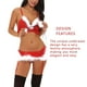 thumbnail image 5 of Ropa interior de Navidad Mujer Santa Correa Ropa de dormir Conjunto de camisola de encaje de malla sexy, L kenally XX000065-03, 5 of 7