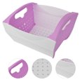 thumbnail image 4 of Colador de cocina de silicona con cesta escurridora plegable para frutas y verduras (púrpura), 4 of 8