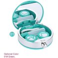 thumbnail image 3 of Caja para lentes de contacto Rojo Verde mini soporte de lentes kit de viaje Verde, 3 of 5