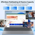 thumbnail image 3 of ZARSU 15.6" Windows 11 Laptop, 8GB RAM 512GB SSD, Intel Pentium J3710 Quad-Core, 1080P IPS Laptop Computer for Students and Business (Silver), 3 of 6
