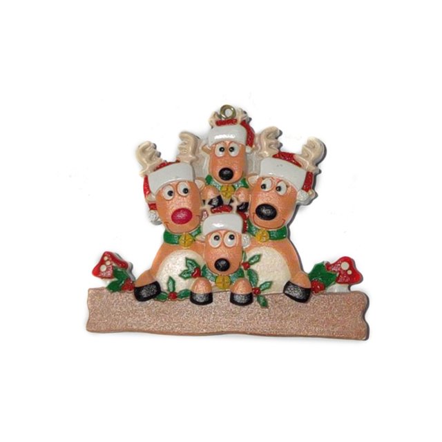 Matsuzay Animal de dibujos animados árbol de Navidad adorno colgante Año Nuevo ventana chimenea pared puerta Navidad Oficina decoración vacaciones Kits de decoración para fiestas 4 animales Matsuzay HA009187-03
