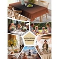 thumbnail image 5 of Orange Black Ombre Table Cloth, Modern Gradient Abstract Art Waterproof Tablecloth for Square Tables, Reusable Washable Fabric Table Cover for Restaurant Kitchen Dining Tables 54"x54", 5 of 6