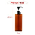 thumbnail image 2 of Paquete de 2 dispensadores de botellas con bomba de 22oz/650ml, dispensador de loción de plástico recargable, botella con bomba vacía para jabón, loción y champú, 2 of 5