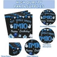 thumbnail image 4 of 96 Pcs 10th Birthday Decorations for Boys - Blue & Black 10th Birthday Plates & Napkins - Disposable - Serves 24, 4 of 15