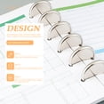 thumbnail image 3 of KAKOWELY 20Pcs Book Binding Discs Binder Rings DIY Planners Binding Buckle Notebook Fix Discs,1.1"X1.1"X0.16", 3 of 5