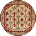 thumbnail image 1 of Ahgly Company Indoor Round Abstract Red Abstract Area Rugs, 8' Round, 1 of 6