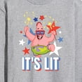 thumbnail image 3 of SpongeBob SquarePants - Lit Fireworks Patrick - Men's Long Sleeve T-Shirt, 3 of 6
