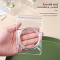 thumbnail image 4 of Bolsa de PVC transparente engrosada con autosellado para guardar joyas, pulseras, collares, etc., 4 of 6
