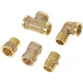 thumbnail image 1 of MasteelfCA 1 Set Hose Connector 1/2 Inch Pipe Adapter Straight Elbow Tee Pipe Fitting, 1 of 7