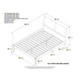 thumbnail image 3 of Portland Platform Bed with Open Foot Board, Multiple Colors, Multiple Sizes, 3 of 4