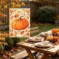 thumbnail image 6 of DefiDgd 12x18inch Bow Pumpkin Pattern Garden Flag,Double Sided Fall Yard Banner Decorative Flag for Thanksgiving Lawn Porch Patio Outdoor Garden Holiday Home Decoration(C), 6 of 6