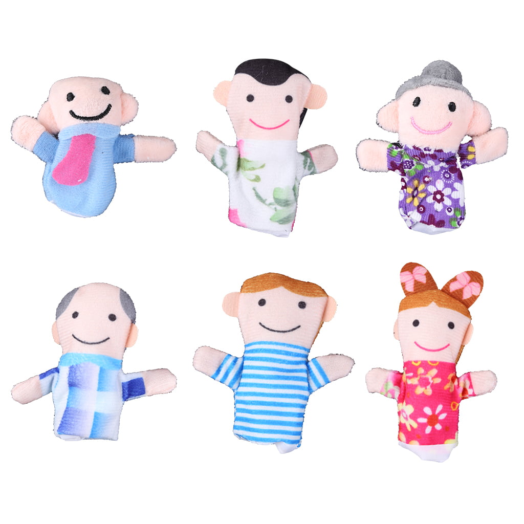 Cotton Finger Puppets X20 decorate and personalise 