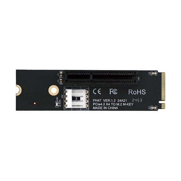JSER M.2 NGFF NVMe M-Key Extender to PCI-E X1 X4 X8 X16 Graphics Card Riser Adapter PCI-Express for M2 2260 2280