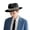 Black, variant on Panama Straw Fedora Hat for Men Breathable Lightweight Woven Sun Hat Classic Business Casual Summer Cap for Outdoor Commute Travel,M