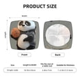 thumbnail image 6 of Lsque Cartoon Pandas Basketball Printed Square Couch Cushion Covers, Floral Sofa Cushion Covers Replacement, Stretch Couch Covers for Couch-16.9in, 6 of 9