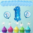 thumbnail image 2 of 16in Inflatable Foil Balloon Baby Boy Girl 1st Birthday Party Balloons Decorations Set(Blue), 2 of 8