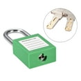 thumbnail image 3 of Uxcell Lockout Tagout Padlock Shackle Keyed Padlocks Steel Nylon Light Green 1pcs, 3 of 4