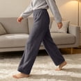 thumbnail image 5 of Diufon Fleece Sleep Pants for Women Elastic Waist Fall Winter Warm Pajama Pant Plush Cozy Homewear Lounge Bottoms, 5 of 7
