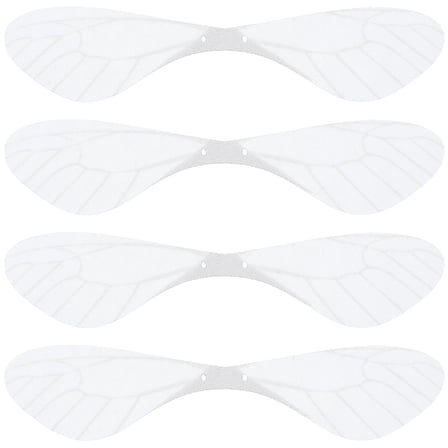 BESTOYARD 70Pcs Artificial Earrings Accessories White Fake Dragonfly Wing Decors for Jewelry Making