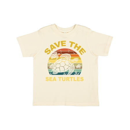 

Inktastic Save the Sea Turtles Distressed Vintage Sunset Gift Toddler Boy or Toddler Girl T-Shirt