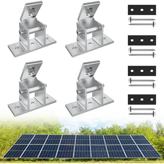 22in Solar Panel Mount Brackets with Foldable Tilt Legs, Adjustable ...
