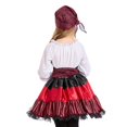 thumbnail image 3 of Liyamei Ensemble Jupe Punk Performance Chemise Unie Fille avec Dentelle Rayée Rouge m, 3 of 5