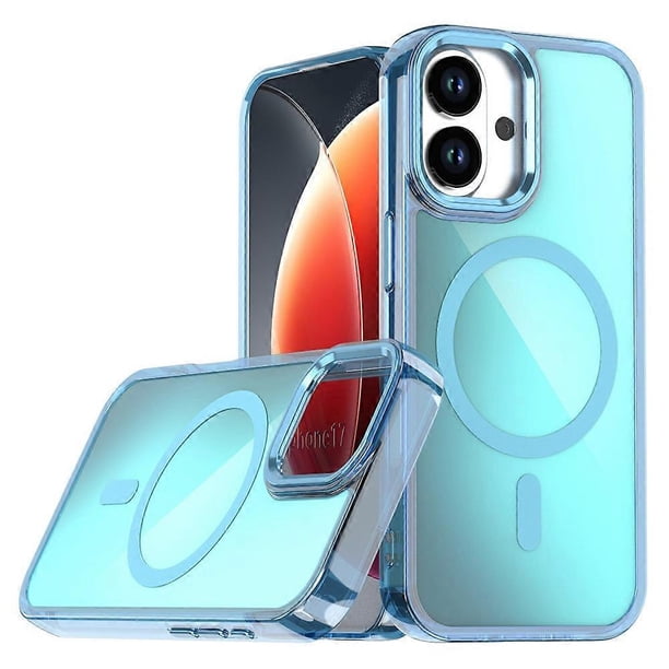 For iPhone 17 Case Compatible with MagSafe Color Changing PC TPU Phone Back Cover -