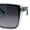 Slate - Smoke, variant on Womens Rectangle Inset Lens Minimalist Fashion Plastic Sunglasses Tortoise - Brown