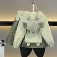 thumbnail image 6 of Rain Jackets For Boys Girls Cute Casual Fall Fashion Windbreaker Outwear Hooded Front Zip Coat With Pockets (12 Months, Army Green), 6 of 9