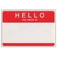 thumbnail image 2 of MACO Handwrite or Laser/Ink Jet Red - Hello My Name is - Name Badges, 2-11/32 x 3-3/8 Inches, 100 Per Box (NB-234A), 2 of 2