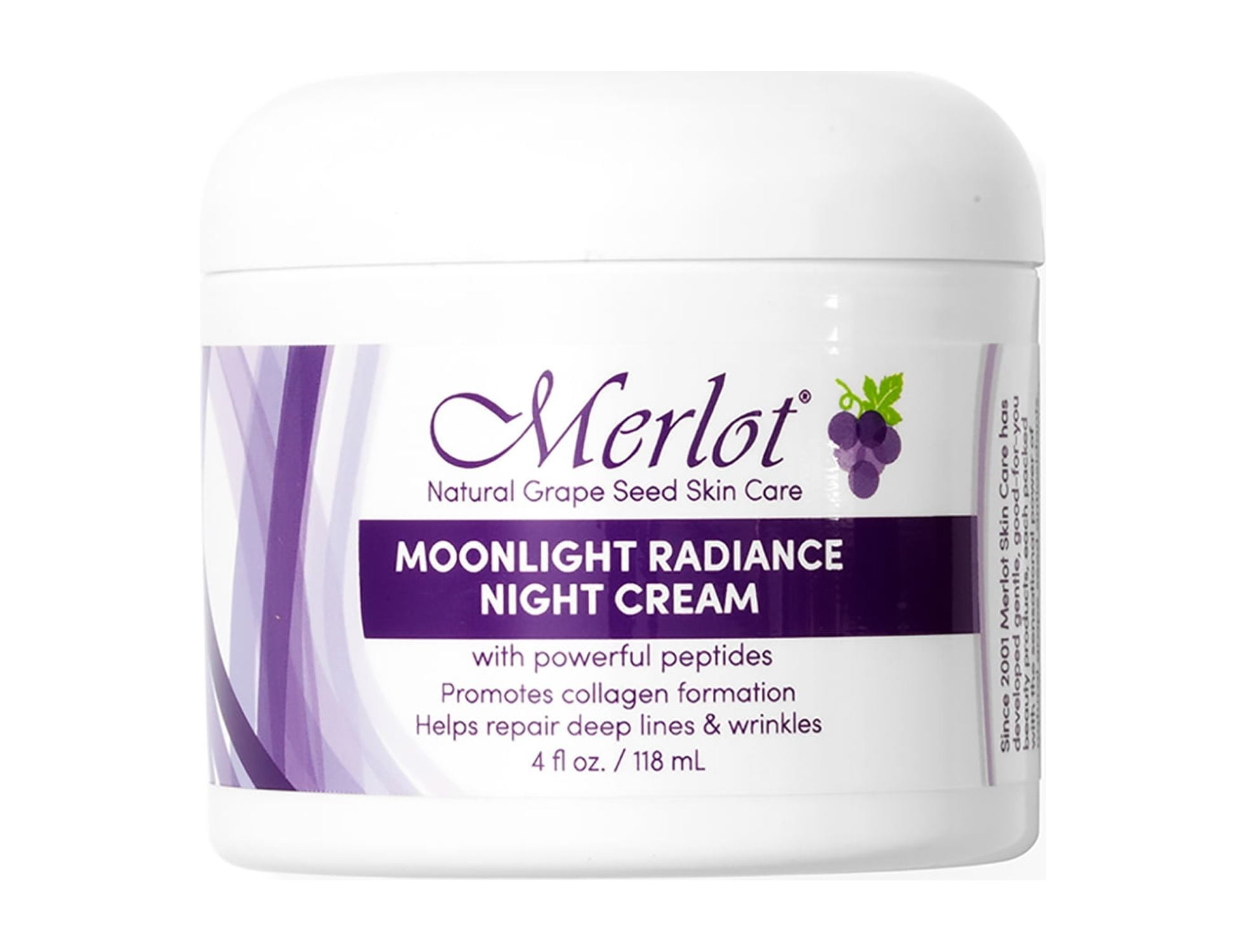 Merlot Moonlight Radiance Night Cream, 4 oz, lock in moisture overnight