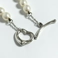 thumbnail image 6 of Pre-Owned Tiffany Pearl Short Necklace Pendant Open Heart Silver 925, 6 of 10