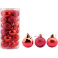 thumbnail image 1 of 24 piezas de adornos de bolas de Navidad pequeñas de 1,57 pulgadas, decoraciones navideñas inastillables, bolas de árbol para decoración de fiestas de bodas, adornos de árboles, ganchos incluidos, 1 of 4
