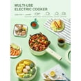 thumbnail image 6 of Reemix 1.6L Electric Hot Pot with Steamer, Non-Stick Pan, 850W Adjustable Power, Perfect for Dorms & Apartments (White), 6 of 8