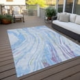 thumbnail image 6 of Addison Rugs Chantille Indoor/Outdoor Transitional Swirls Sky Washable Rectangle Rug, 8' x 10', 6 of 6