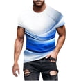 thumbnail image 2 of VBTAPA Mens Novelty Graphic Tees Short Sleeve Casual Workout Shirts Big and Tall Casual Streetwear Tops 2026 Trendy Summer T-shirt Blue L, 2 of 5