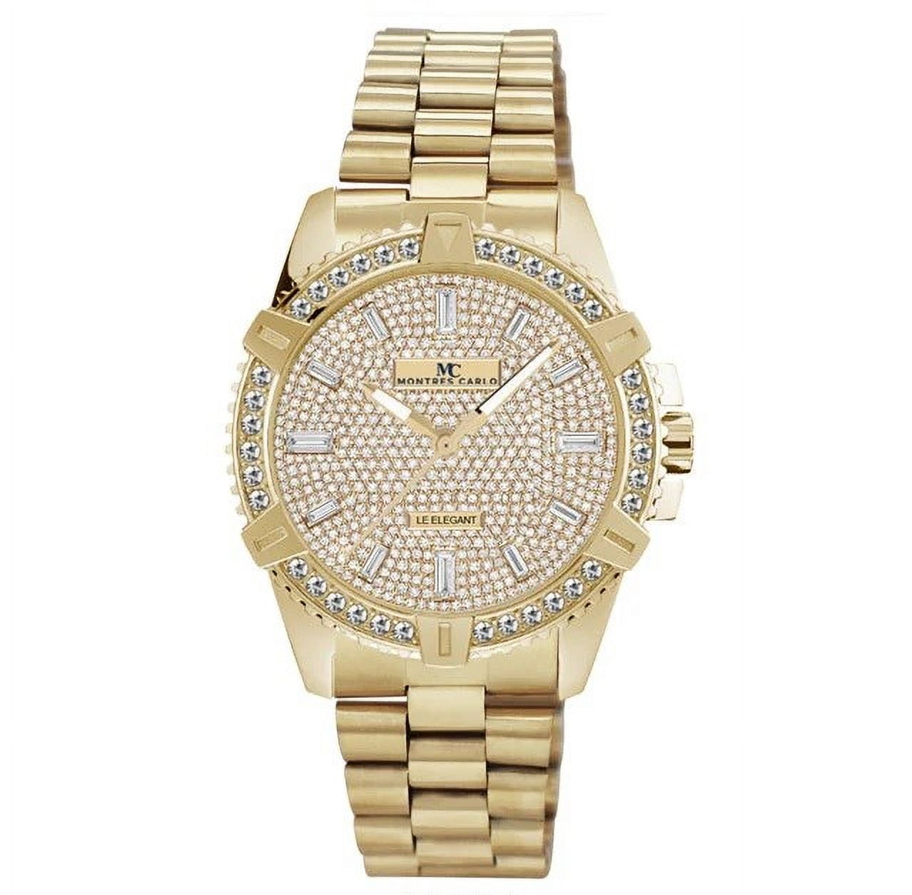 Ed Hardy Men's Brushed Gold Metal Strap Watch 52mm - Walmart.com