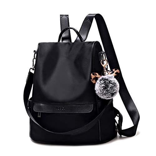 Women Backpack Purse Waterproof Anti-theft Lightweight PU Leather Nylon Shoulder Bag Travel Backpack Ladies 