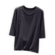 thumbnail image 2 of mfyjkho Tops Para Salir, Camisa De Manga Larga De Color Liso Con Cuello Interior Informal Para Mujer Tops Para Hacer Ejercicio Xl, 2 of 6