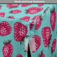 thumbnail image 4 of Strawberry Dog Crate Cover, Repeating Pattern with Abstract Modern Design Summer Fruit, Easy to Use Pet Kennel Cover Small Dogs Puppies Kittens, 7 Sizes, Magenta Grey and Seafoam, by Ambesonne, 4 of 6