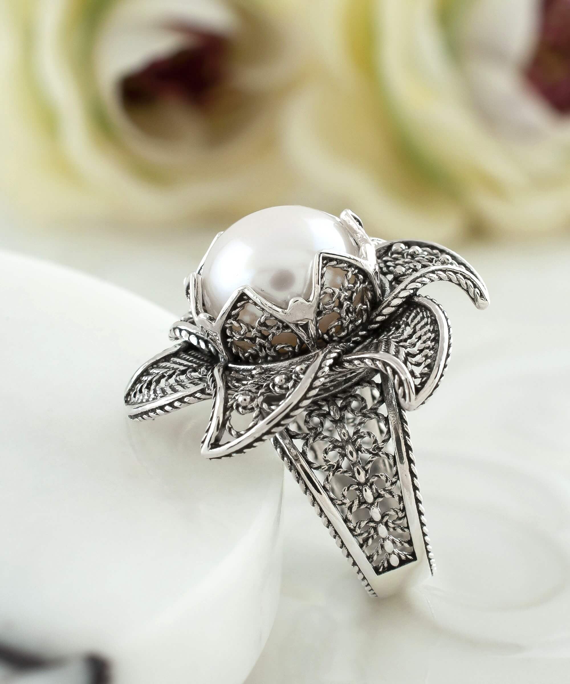 CLARA 925 Sterling Silver Lotus Toe Rings Pair Size Adjustable Gift fo