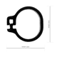 thumbnail image 2 of unbranded 100Ud Anillos Para Patas De Prácticos Y Portátiles En Color Negro, 2 of 7
