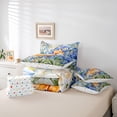 thumbnail image 6 of Homewish Wild Fox 7pcs Bedding Comforter Set,Jungle Animal Queen Bedding Sets,Rustic Flower Lavender Queen Sheet Sets For Girls Teens,Super Cozy Room Decor Reversible, 6 of 8
