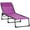 Purple, variant on Outsunny Outdoor Folding Lounge Chair, 4-Level Adjustable Chaise Lounge with Headrest, Tanning Chair Beach Bed, Reclining Lounger Cot for Camping, Hiking, Backyard, Multicoloured
