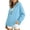 Blue, variant on WMTBSRSW Teen Girls Zip up Hoodies Jackets Fall Winter Fleece Lined Casual Coat Solid Long Sleeve Hooded Sweatshirt with Pockets