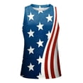 thumbnail image 4 of Pimfylm 2024 American Flag Tank Top Women 4th of July Patriotic Shirt Graphic USA Tanks Sleeveless T Shirts(Blue,XXL), 4 of 4