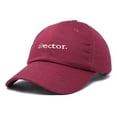 thumbnail image 5 of Dalix Director Embroidered Cotton Baseball Cap Adjustable Dad Hat Mens in Maroon, 5 of 5