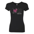 thumbnail image 2 of Wild Bobby Loved John 3:16 Inspirational/Christian Women Slim Fit Junior Tee, Black, Small, 2 of 6